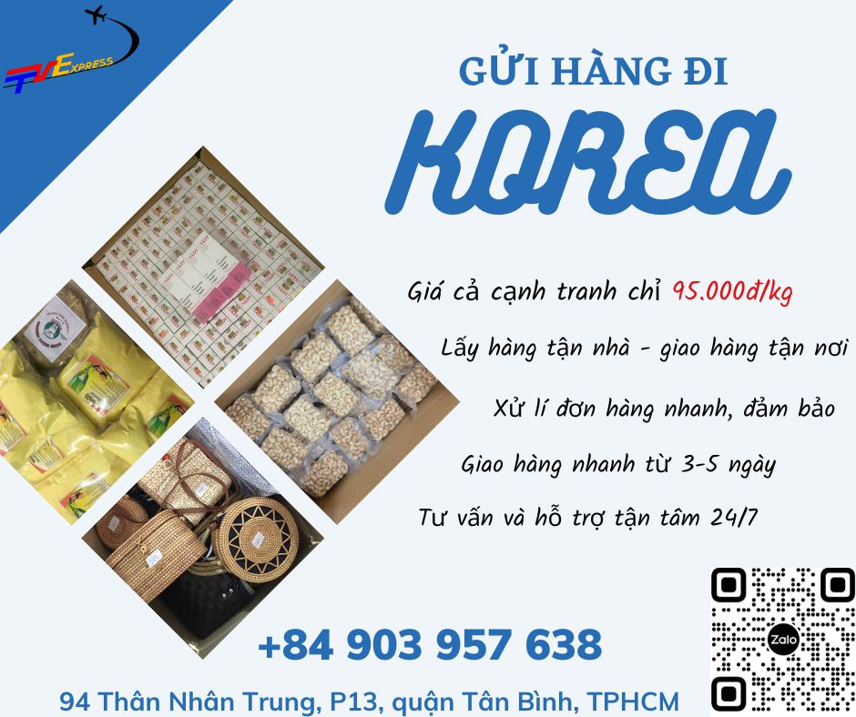 Gửi hàng đi Hàn Quốc